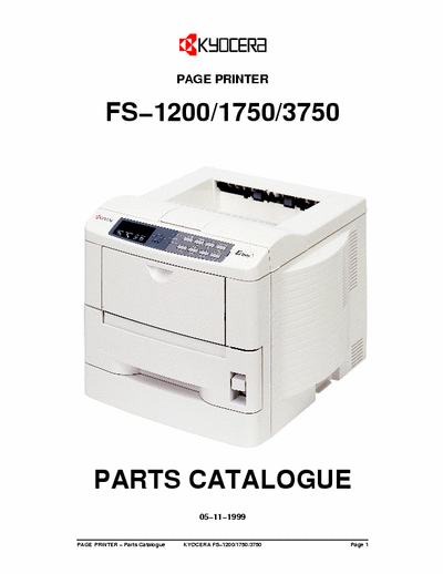 cyocera fs-3750 parts catalog
